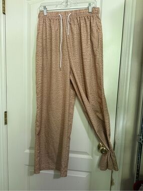 Women’s  Beige Drawstring Lounge Pants